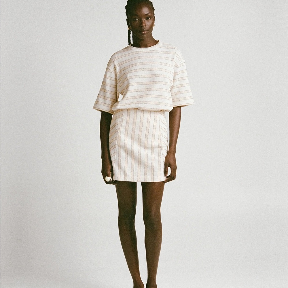 I DREAM FOR YOU Tri Stripe Skirt S